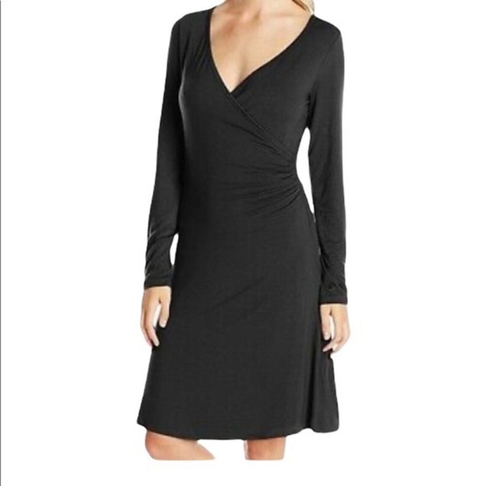 PrAna Nadia Faux Wrap V-Neck Dress - Picture 2 of 8